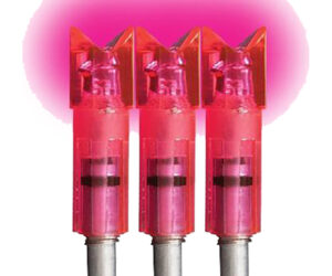 Lumenok Crossbow Nocks Pink Moon Gold Tip 3 pk.