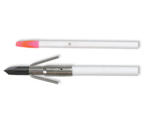 Muzzy Classic Fish Arrow White with Quick Release Gar Point