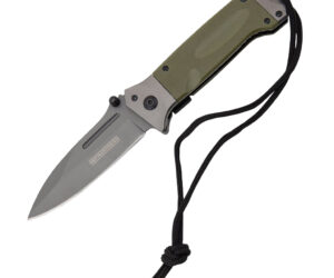 SZCO Drop Point Task Force Knife 5 in. Moss Green