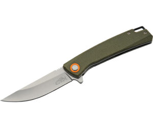 SZCO Micarta D2 Folder Knife 4 in. Moss Green