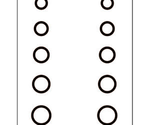 Gunstar Mini Circles Target Reticle Set Black