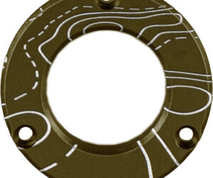 Axcel Driver Hubcap Tactical BH Green w/Engraving Topographical Map Pattern